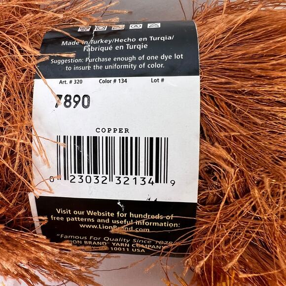 Lion Brand Fun Fur Eyelash Yarn 11 Skeins & 2 Partial Wt 5 Bulky Assorted Colors - Picture 5 of 11